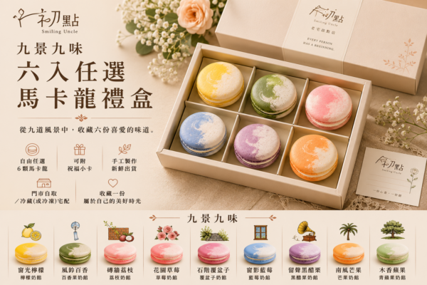 九景九味|六入馬卡龍任選禮盒